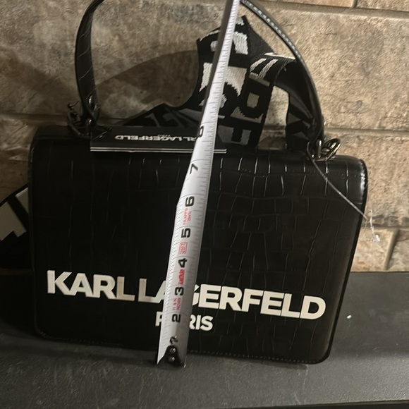 NWT Karl Lagerfeld crossbody/satchel black and white - Picture 11 of 11